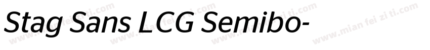 Stag Sans LCG Semibo字体转换